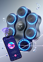 Machine de boxe musicale intelligente 7 Target, entraîneur de boxe mural avec compteur LED Bluetooth, équipement de fitness à domicile