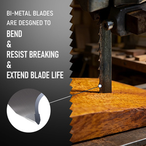 Bi Metal Carbide Alloy Bone Band <strong>Saw</strong> <strong>Blade</strong> 65 Inch Woodworking Horizontal Tct Band <strong>Saw</strong> <strong>Blade</strong> for Wood 1500*6*0.6 mm - Product Image 6