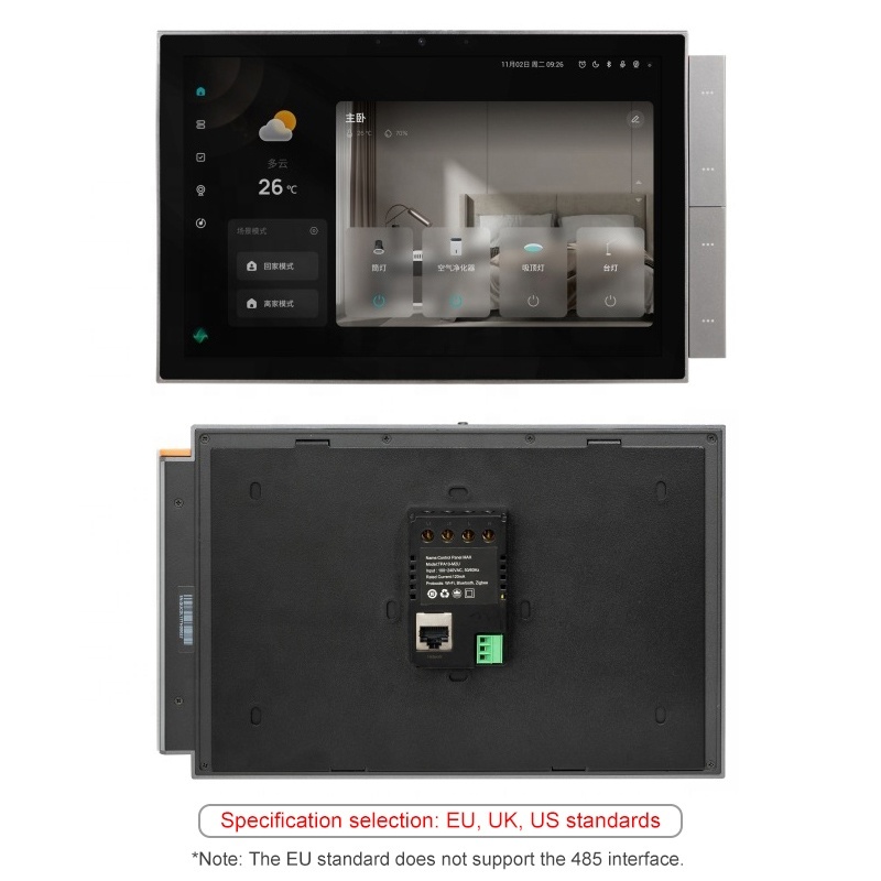10.1-inch Tuya Smart Home Control Panel WiFi Multifunctional Touch Screen Zigbee Hub BLE Wall Central Control Switch 485 · image 2