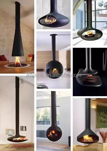 <span class=keywords><strong>Chimenea</strong></span> Moderna de <span class=keywords><strong>Bioetanol</strong></span> Colgante de Acero, sin Humo, para Calefacción Interior en Villas, Decorativa - Product Image 6
