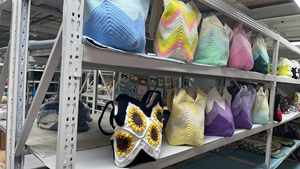 2025 Latest Customized Handmade Crochet <b>Bag</b> for Women Fashion Embroidery Pattern Textile & <b>Fabric</b> Craft - Product Image 6