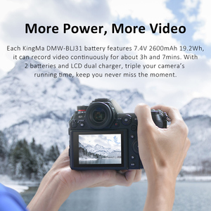 Kingma DMW-BLJ31แบตเตอรี่ลิเธียมแบบชาร์จไฟได้ถอดรหัสเต็มรูปแบบสำหรับกล้อง DC-<span class=keywords><strong>S1H</strong></span> DC-S1R DC-S1แพน - Product Image 3