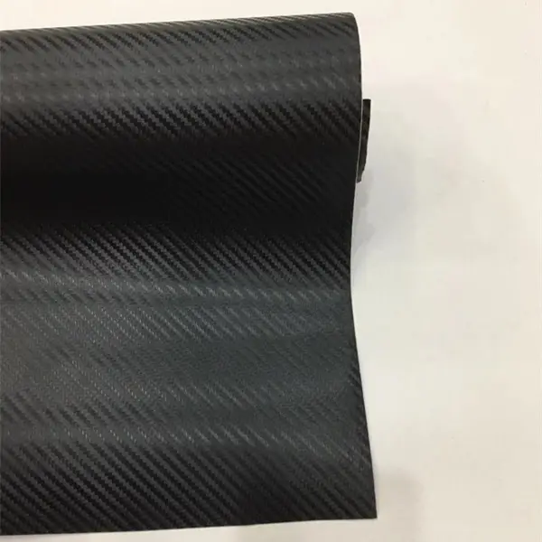 Car Accessories Exterior Decoration PVC Sticker Black 3D Carbon Fiber Vinyl Film