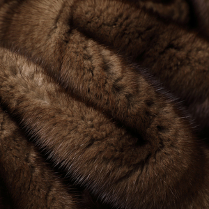 <span class=keywords><strong>Cappotto</strong></span> di Lusso da <span class=keywords><strong>Donna</strong></span> in Vera Pelliccia di <span class=keywords><strong>Visone</strong></span> Saga Lunghezza Intera, Capospalla Invernale Casual in Pelliccia di <span class=keywords><strong>Visone</strong></span> Naturale - Product Image 6