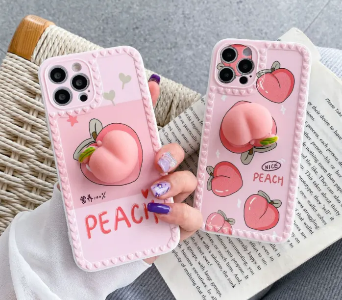 Niedliche 3D Cartoon Soft Silicone Butt Handy hülle für iPhone 11 12 Pro Max 7 8 Plus SE2020 X XR XS Mini Schöne Abdeckung Funda Coque