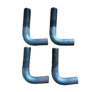 Boulon d'ancrage en acier au carbone plat en forme <span class=keywords><strong>de</strong></span> L (7 formes) pour structure en acier, vis d'angle, pièces encastrées M18/M20/M24/M27/M30/M36/M42 - Product Image 5