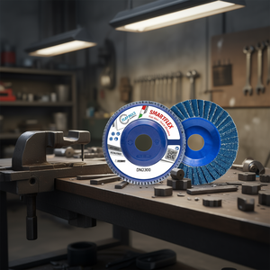 Disque à lamelles Riflex Smartflex 125 mm, disque de ponçage sans fer pour le meulage des métaux - Product Image 2