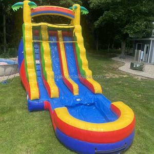 Tobogán Acuático Doble Inflable Económico, <span class=keywords><strong>Castillo</strong></span> con Tobogán Inflable para Niños y Adultos - Product Image 2