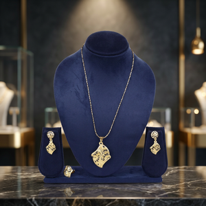 Juego de Joyería con Colgante de Moda al por Mayor, Juego de Colgantes de Oro de 14K, 18K y 24K para Mujer, Joyería de Diseño Tradicional, Oro, Joyería - Product Image 3