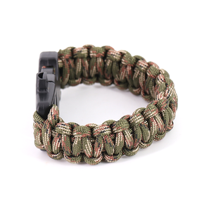 Pulsera portátil de supervivencia al aire libre camuflaje silbato estilo Camo plástico Paracord viajar senderismo escalada barbacoa <span class=keywords><strong>Camping</strong></span> - Product Image 2