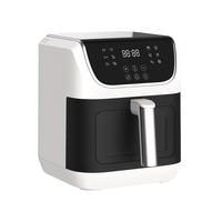 Friteuse à air électrique domestique sans huile de 7 litres avec double chauffage et écran tactile
