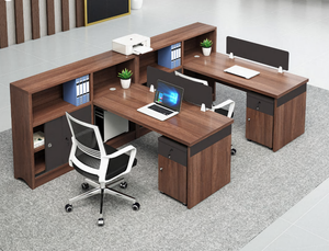 Wayon Moderner Schwarz-Weißer MDF-Computertisch mit Tastaturauszug, Bücherregal & Schublade, Geräumiger Schreibtisch für das Home Office - Product Image 1