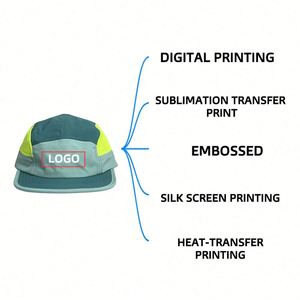 Casquette de course NOVA en gros, imperméable, design personnalisé, séchage rapide, 100 % polyester, 7 panneaux, pour camping, randonnée, avec patchs - Product Image 4