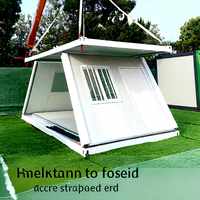 Casa Contenedor Plegable con Certificación CE, Venta al por Mayor, Casa Modular Prefabricada de 20 pies, Fácil Instalación, Cabaña de Acero para Oficina en Sitio o Campamento