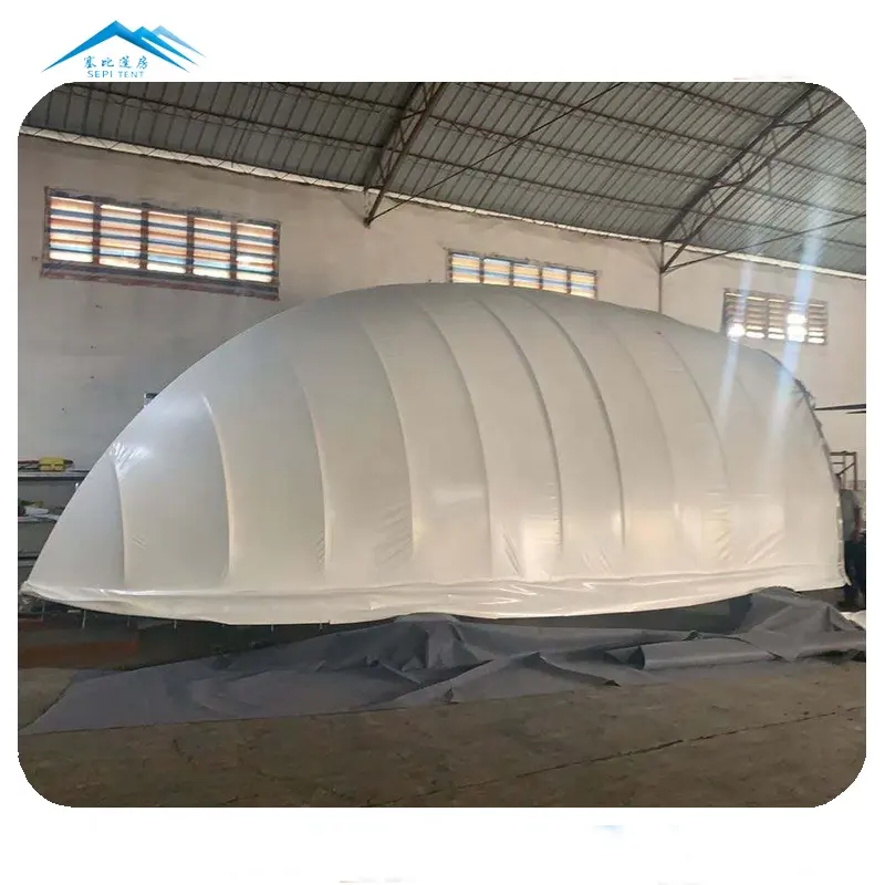 Low cost prefab homes PVDF fabric material luxury domo shell hotel glamping tent for zambia