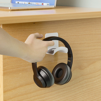 Penyangga Headphone Universal Perekat, Pengait Headset, Penahan Earphone untuk Pemasangan di Dinding, Meja, atau PC yang Mudah dan Bebas Kerusakan