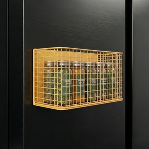 Organisateur magnétique multifonctionnel pour réfrigérateur, étagère métallique sans perçage, solution de rangement robuste pour la cuisine et le réfrigérateur - Product Image 6