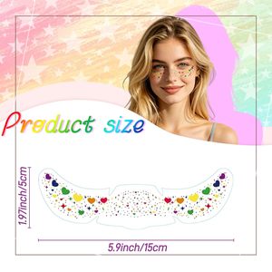 สติกเกอร์ติดผิวลายกระแบบกำหนดเอง ประดับกลิตเตอร์สีทองและสีเงิน ลายกระแทรกๆ แบบเหมือนจริง สำหรับตกแต่งร่างกาย - Product Image 2