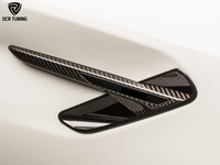 Grille latérale en carbone pour BMW F90 M5 Garniture de garde-boue en fibre de carbone Bouches d'aération de remplacement 2018 + Pièces de réglage