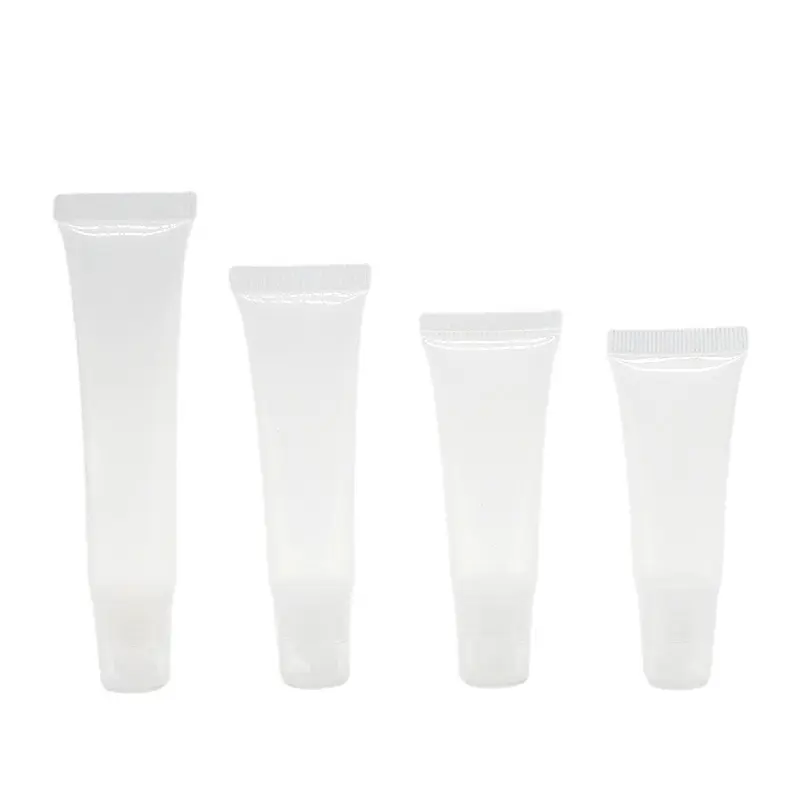 5 Stuks 10Ml Lege Lipgloss Tubes Balsem Zonnebrandcrème Heldere Cosmetische Containers Knijpen Doseerfles Make-Up Tools