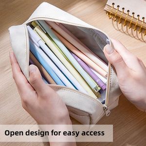 New Simple Large Capacity Pencil case High Quality Pencil <b>Bag</b> Student Stationery <b>Bag</b> Stain Resistant Custom Pencil case - Product Image 4