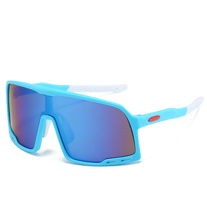 Nouvelles Lunettes de Soleil Monobloc à Grande Monture pour Hommes et Femmes, Idéales pour le Cyclisme, le Ski et les Activités de Plein Air, Lunettes de Soleil Colorées à Verres Miroir - Product Image 4