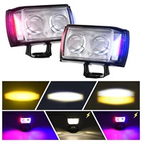 Bien vendu Lumière LED pour moto Phares étanches et puissants Feux de conversion tricolores Système d'éclairage pour moto
