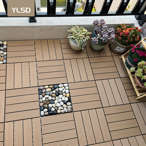 Không thấm nước trang trí nội thất WPC Laminate Composite sàn gỗ nổi sàn <span class=keywords><strong>DIY</strong></span> decking ngoài trời gạch lát sàn - Product Image 4