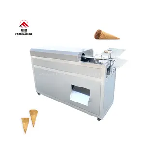 High Quality Customizable Size Automatic Ice Cream Cone Maker Double Rolling Tables And Cones Machine