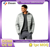 Veste à fermeture éclair personnalisée OEM pour homme, manteau matelassé léger pour l'extérieur, plusieurs couleurs disponibles