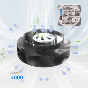 Ventilador centrífugo de refrigeración con inversor, rodamiento de bolas, ebmpapst VBS0190RSLFS-8317082557, 190*190*91mm, 230V, EC, 170W, 4000 RPM, 535m/h, 1.3A - Product Image 3