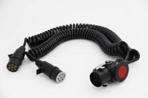 Câble d'extension de câble de remorque en plastique 24V 7 pôles N, utilisé pour la prise de remorque à 7 broches du câble en spirale dans les caravanes de camions - Product Image 3