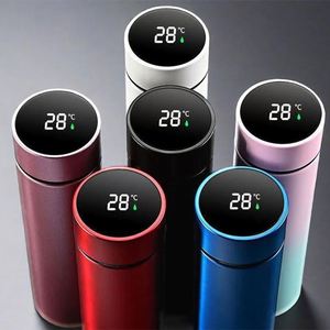 Xdh174 Corporate Activity Business Gift 16Oz Smart Thermos Temperature Display Stainless Bottle With Custom Logo Printed - Product Image 2