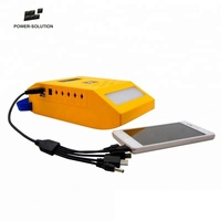 Sistem Energi Surya Mini Portabel Lengkap Off Grid dengan Radio FM, Pengisi Daya Ponsel, Kit 4 Lampu untuk Penerangan Rumah Kecil