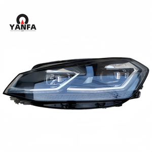 Faro Anteriore per <span class=keywords><strong>VW</strong></span> <span class=keywords><strong>Golf</strong></span> <span class=keywords><strong>7.5</strong></span> MK7.5 a LED 2018-2021 Fari GOLF7.5 DRL Indicatore di Direzione Abbagliante Accessori Angel Eye - Product Image 1