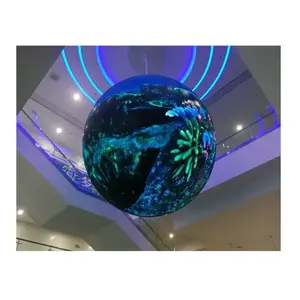 Креативный 360 Полный визуальный Сферический светодиодный дисплей высокого разрешения 3D видео шаровой экран гибкий светодиодный Сферический экран
