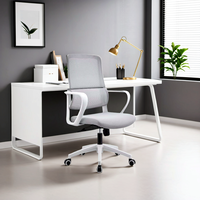 Chaises de bureau ergonomiques en tissu maillé pivotantes avec support lombaire, confortables et modernes, vente en gros