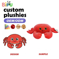 Fabricant OEM de jouets en peluche personnalisés : Pieuvre bleue avec logo brodé, en tissu polyester/nylon ultra doux et rembourrage en coton PP anti-stress