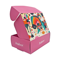 Cajas de embalaje de pelucas de cartón corrugado con logotipo personalizado ecológico, cajas de papel para cosméticos de ropa, tira de desgarro para regalos exprés