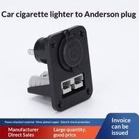 Prise USB femelle 50A à contact en cuivre pour allume-cigare, borne de câblage d'alimentation pour yacht, bateau de pêche, camping-car, camping
