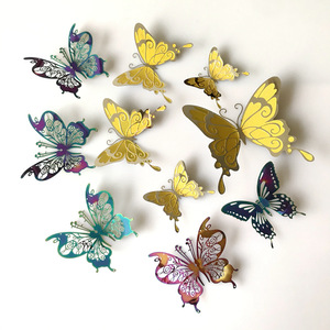 Bedroom Bathroom Living Room Decoration 3D Butterfly Wall Art Sticker Set For Room Home Nursery Classroom Offices - Product Image 2