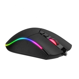 Ratón ergonómico ligero Havit OEM MS1001S de 7 teclas y 4800 DPI con RGB LED para juegos de PC, ratón óptico para gamers. - Product Image 4