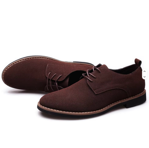 Mens British Style Business Casual Shoes in <b>Plus</b> <b>Size</b> Knit <b>PVC</b> with Frosted Anti-Slip Lace-Up Closure TPU Midsole Autumn Loafers - Product Image 4
