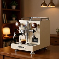 Machine à expresso professionnelle 1600W avec pompe italienne importée, pression de 12 bars, chaudière de 2,5L, groupe E61, pré-infusion automatique