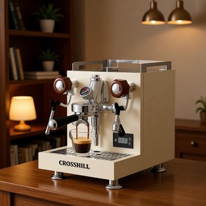 Machine à expresso professionnelle 1600W avec pompe italienne importée, pression de 12 bars, chaudière de 2,5L, groupe E61, pré-infusion automatique - Product Image 4