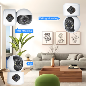 Sử dụng nhà ống kính kép PTZ HD Camera an ninh trong nhà với truy cập từ xa, <span class=keywords><strong>dual</strong></span>-band Wifi mạng thông minh - Product Image 5