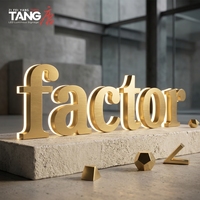 Letras LED Retroiluminadas Doradas de Acero Inoxidable Personalizadas, Impermeables IP65, Opciones Multicolor, Decoración Publicitaria para Bares y Oficinas