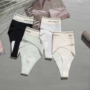 Ice Silk Seamless Women's <strong>Underwear</strong> Thong Sexy Yoga Exercise Fitness One-piece Low <strong>Waist</strong> Triangle T Pants Summer - Product Image 3