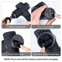Vente en gros de pistolets électriques portables pour les fascias, frappe des tissus profonds et massage musculaire sur tout le corps