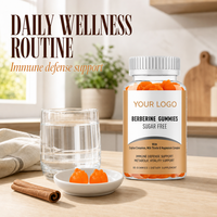 Gummies de berbérine en vrac, cannelle de Ceylan, approvisionnement OEM, 60 pièces